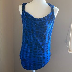 Bluish purple leopardy tank